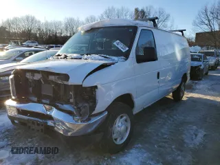 2014 Ford Econoline Cargo Commercial with VIN 1FTNE1EW1EDA49279, listed as a Copart auction lot 46217335 with 158,139 mi miles and Clean title. Bid and sale history available at DreamBid. Image 1.