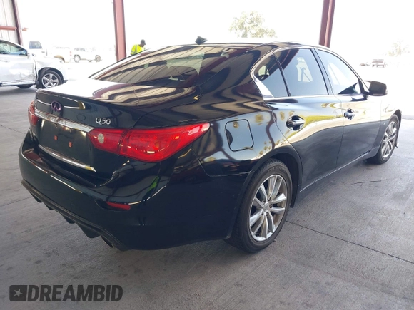2015 Infiniti Q50 z VIN JN1BV7AR9FM400238, wystawiony jako IAAI lot #42497174 z przebiegiem 69 935 mil mil oraz . Historia ofert i sprzedaży dostępna na DreamBid. Obrazek 4.