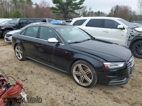 2013 Audi S4 Prestige with VIN WAUKGAFLXDA160587, listed as a Copart auction lot 51561604 with 84,320 mi miles and Non Repairable. Bid and sale history available at carsss.com. Image 4.