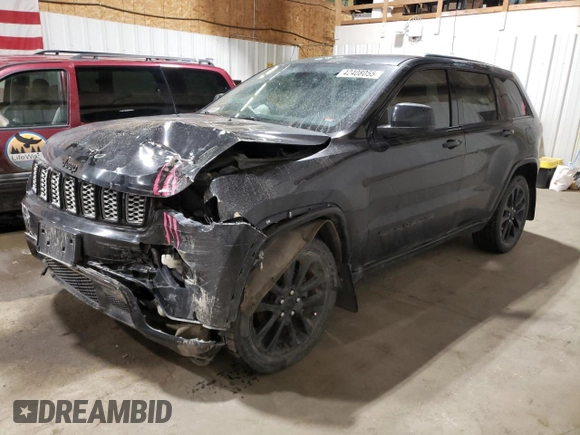 2017 Jeep Grand Cherokee Altitude z VIN 1C4RJFAG9HC881343, wystawiony jako Copart lot #42408055 z przebiegiem 104 482 mil mil oraz Szkody całkowita. Historia ofert i sprzedaży dostępna na DreamBid. Obrazek 1.