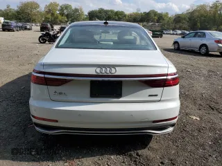 2023 Audi A8 with VIN WAULDAF87PN012614, listed as a Copart auction lot 74370654 with 26,344 mi miles and Salvage Title. Bid and sale history available at carsss.com. Image 6.