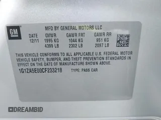 2012 Chevrolet Malibu 1FL with VIN 1G1ZA5E00CF233218, listed as a IAAI auction lot 42181356 with 209,883 mi miles and . Bid and sale history available at DreamBid. Image 9.