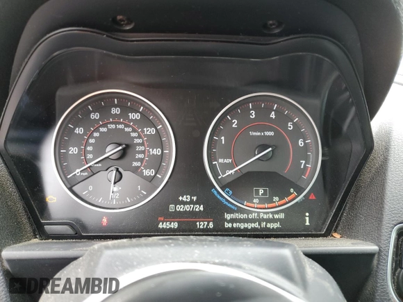 2016 BMW 2 Series 228i xDrive with VIN WBA1L9C59GV325182, listed as a Copart auction lot 41804824 with 44,549 mi miles. Bid and sale history available at carsss.com. Image 9.