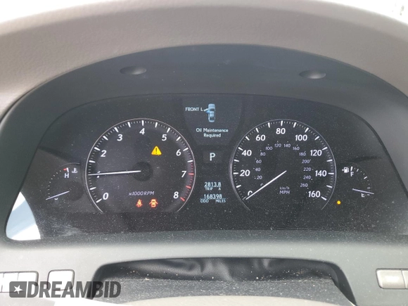 2010 Lexus LS 460 with VIN JTHBL5EF7A5091846, listed as a Copart auction lot 53911275 with 168,398 mi miles and Salvage Title. Bid and sale history available at carsss.com. Image 9.