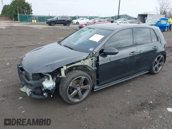 2015 Volkswagen Golf GTI SE with VIN 3VW5T7AU5FM102579, listed as a IAAI auction lot 41131577 with 97,894 mi miles. Bid and sale history available at carsss.com. Image 2.