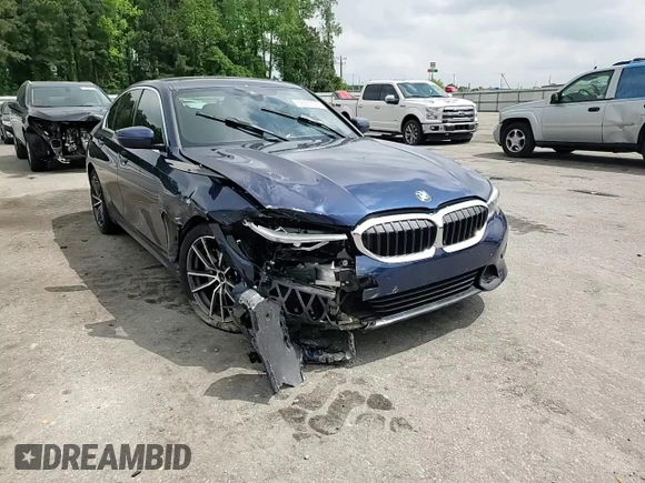 2019 BMW 3 Series 330i with VIN WBA5R1C51KAK09945, listed as a Copart auction lot 53831015 with 18,135 mi miles and Salvage title. Bid and sale history available at DreamBid. Image 13.