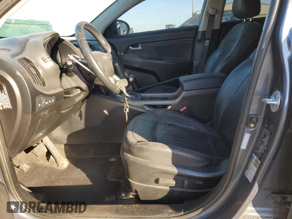 2013 Kia Sportage SX with VIN KNDPCCA61D7511496, listed as a Copart auction lot 87846595 with 171,733 mi miles and Salvage Title. Bid and sale history available at carsss.com. Image 7.