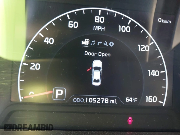 2014 Kia Cadenza Premium with VIN KNALN4D71E5130633, listed as a IAAI auction lot 41467874 with 105,278 mi miles. Bid and sale history available at carsss.com. Image 6.