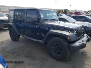 2018 Jeep Wrangler JK Unlimited Sport S with VIN 1C4BJWDG9JL812395, listed as a Copart auction lot 76397134 with 64,866 mi miles and Salvage Title. Bid and sale history available at carsss.com. Image 4.