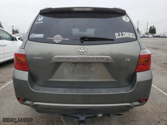 2008 Toyota Highlander Sport with VIN JTEDS43A582012955, listed as a Copart auction lot 50577885 with 195,347 mi miles and Salvage Title. Bid and sale history available at carsss.com. Image 6.