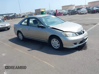 2005 Honda Civic Cpe LX with VIN 1HGEM22575L060752, listed as a IAAI auction lot 41688529 with 69,542 mi miles. Bid and sale history available at carsss.com. Image 1.
