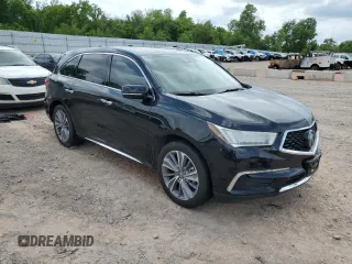 2017 Acura MDX Technology with VIN 5J8YD4H52HL004190, listed as a Copart auction lot 56677235 with 90,572 mi miles and Salvage title. Bid and sale history available at DreamBid. Image 4.
