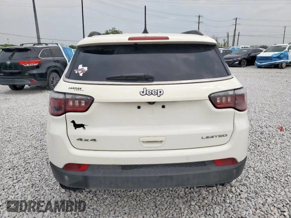 2019 Jeep Compass Limited with VIN 3C4NJDCB9KT618950, listed as a Copart auction lot 53464175 with 123,247 mi miles and Clean title. Bid and sale history available at DreamBid. Image 6.