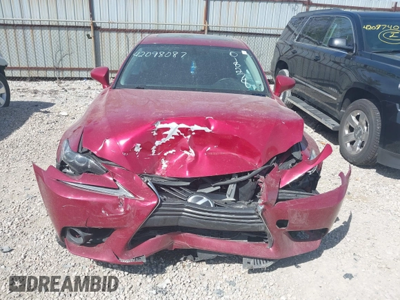 2015 Lexus IS 250 with VIN JTHCF1D22F5018278, listed as a IAAI auction lot 42098087 with 155,767 mi miles and . Bid and sale history available at DreamBid. Image 6.
