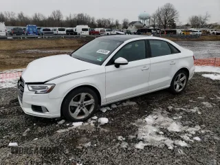2018 Audi A3 Sedan Premium with VIN WAUB8GFF4J1033260, listed as a Copart auction lot 44949205 with 51,302 mi miles and Salvage Title. Bid and sale history available at carsss.com. Image 1.