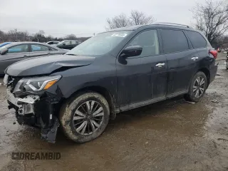 2020 Nissan Pathfinder S with VIN 5N1DR2AM7LC594122, listed as a Copart auction lot 43776665 with 97,761 mi miles and Salvage Title. Bid and sale history available at carsss.com. Image 1.
