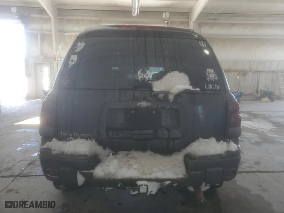 2005 Chevrolet TrailBlazer LS with VIN 1GNES16S756203638, listed as a Copart auction lot 41380725 with 0 mi miles and Salvage Title. Bid and sale history available at carsss.com. Image 6.