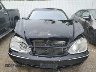 2001 Mercedes-Benz S-Class with VIN WDBNG70JX1A218220, listed as a Copart auction lot 53414154 with 64,171 mi miles and Salvage Title. Bid and sale history available at carsss.com. Image 5.