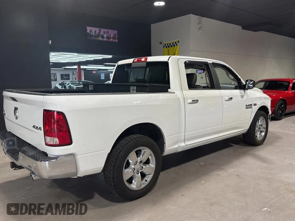 2018 Ram 1500 Big Horn with VIN 3C6RR7LT3JG196757, listed as a Copart auction lot 64101635 with 63,066 mi miles and Clean title. Bid and sale history available at DreamBid. Image 4.