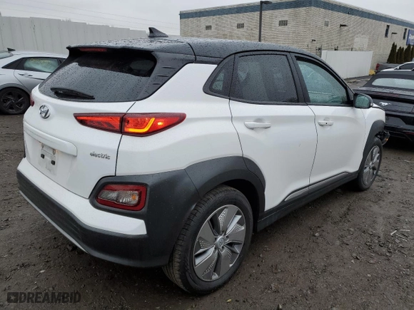 2021 Hyundai Kona Electric SEL with VIN KM8K23AG4MU133533, listed as a Copart auction lot 42228443 with 41,669 mi miles. Bid and sale history available at carsss.com. Image 3.
