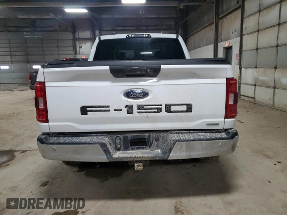 2021 Ford F-150 XL with VIN 1FTFW1E8XMFA35161, listed as a Copart auction lot 41602005 with 54,519 mi miles and Salvage Title. Bid and sale history available at carsss.com. Image 6.
