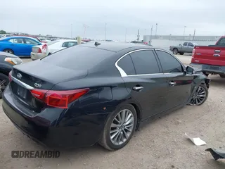 2018 Infiniti Q50 3.0t LUXE with VIN JN1EV7AP1JM351153, listed as a IAAI auction lot 41589119 with 103,915 mi miles. Bid and sale history available at carsss.com. Image 4.
