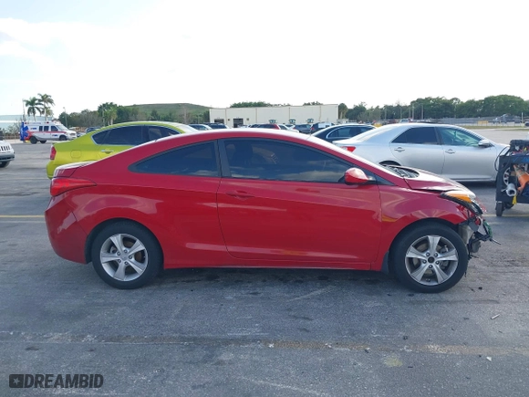 2013 Hyundai Elantra Coupe GS with VIN KMHDH6AE2DU012829, listed as a IAAI auction lot 41503736 with 89,859 mi miles. Bid and sale history available at carsss.com. Image 14.