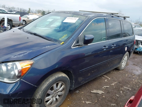 2009 Honda Odyssey EX-L with VIN 5FNRL38629B024694, listed as a IAAI auction lot 41958258 with 209,009 mi miles. Bid and sale history available at carsss.com. Image 14.