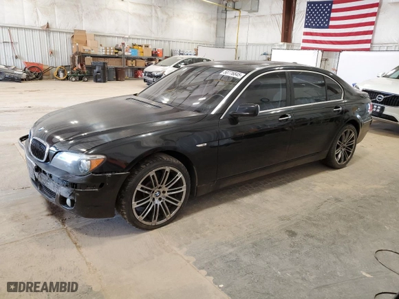 2006 BMW 7 Series 750Li with VIN WBAHN83586DT37153, listed as a Copart auction lot 50776845 with 128,341 mi miles and Clean Title. Bid and sale history available at carsss.com. Image 1.