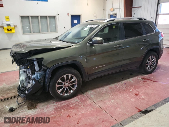 2020 Jeep Cherokee Altitude z VIN 1C4PJMLX0LD647894, wystawiony jako Copart lot #51682485 z przebiegiem 55 870 mil mil oraz Szkoda całkowita • Salvage title. Historia ofert i sprzedaży dostępna na DreamBid. Obrazek 1.