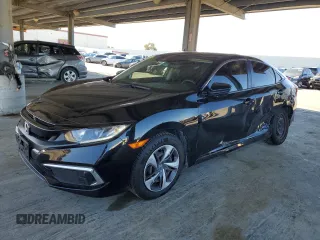 2020 Honda Civic LX with VIN 19XFC2F67LE207134, listed as a Copart auction lot 47595325 with 46,904 mi miles and Salvage Title. Bid and sale history available at DreamBid. Image 1.