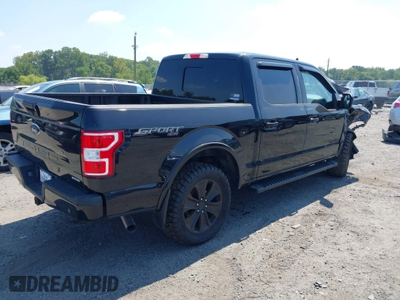 2019 Ford F-150 XL with VIN 1FTEW1EP3KFD04455, listed as a IAAI auction lot 40156913 with 94,918 mi miles. Bid and sale history available at carsss.com. Image 4.
