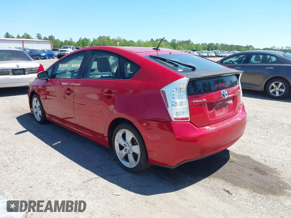 2010 Toyota Prius II with VIN JTDKN3DU8A0066435, listed as a IAAI auction lot 42061659 with 185,764 mi miles. Bid and sale history available at carsss.com. Image 3.