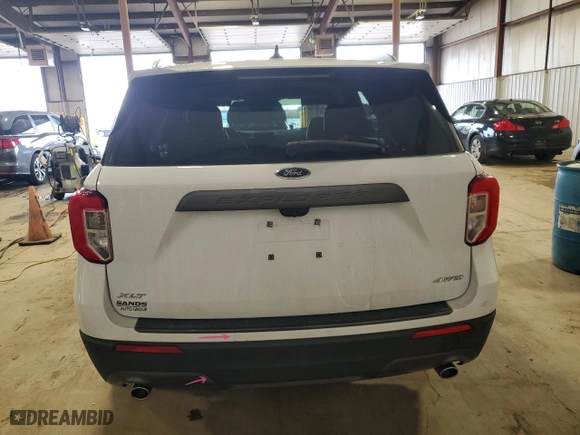 2021 Ford Explorer XLT with VIN 1FMSK8DH8MGA76933, listed as a Copart auction lot 49427665 with 60,025 mi miles and Salvage Title. Bid and sale history available at carsss.com. Image 6.