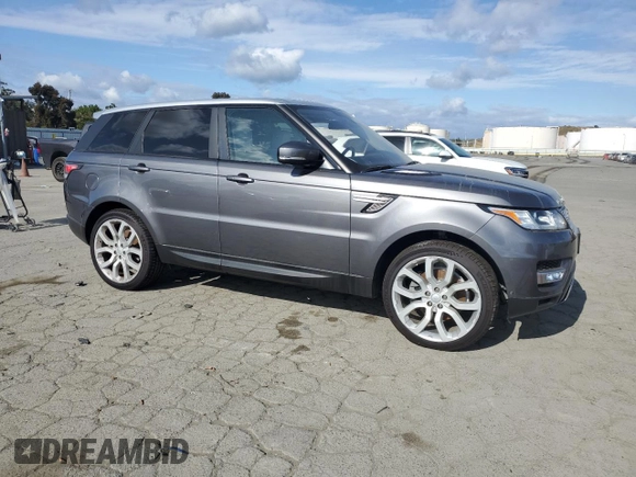 2016 Land Rover Range Rover Sport HSE with VIN SALWR2VF8GA573895, listed as a Copart auction lot 54260095 with 86,640 mi miles and Clean title. Bid and sale history available at DreamBid. Image 4.