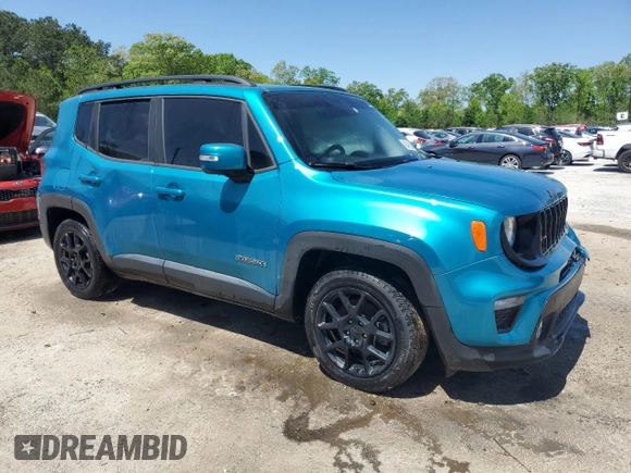 2020 Jeep Renegade Altitude with VIN ZACNJABB3LPL27009, listed as a Copart auction lot 51958815 with 99,752 mi miles and Clean Title. Bid and sale history available at DreamBid. Image 4.
