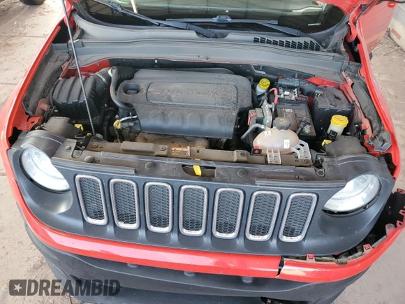 2018 Jeep Renegade Altitude with VIN ZACCJBBB9JPH96697, listed as a Copart auction lot 51349565 with 61,378 mi miles and Salvage title. Bid and sale history available at DreamBid. Image 14.