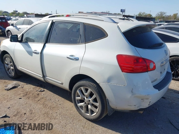 2013 Nissan Rogue S with VIN JN8AS5MT4DW025815, listed as a IAAI auction lot 41847352 with 108,520 mi miles and . Bid and sale history available at DreamBid. Image 3.