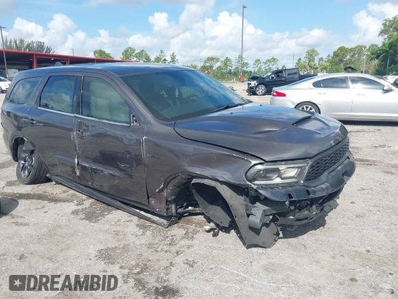 2021 Dodge Durango R/T with VIN 1C4SDHCT3MC845656, listed as a IAAI auction lot 42470019 with 44,928 mi miles and . Bid and sale history available at DreamBid. Image 1.