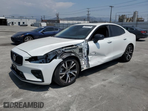 2024 Volvo S60 Core Dark Theme with VIN 7JRL12FK1RG310274, listed as a Copart auction lot 55483375 with 32,539 mi miles and Salvage title. Bid and sale history available at DreamBid. Image 1.