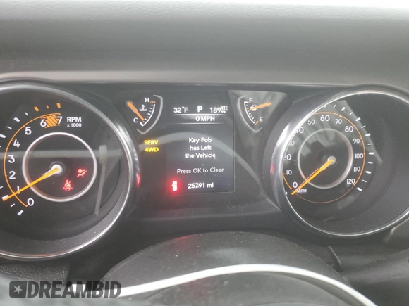 2018 Jeep Wrangler Sport with VIN 1C4GJXAN6JW210776, listed as a Copart auction lot 88348145 with 25,791 mi miles and Salvage title. Bid and sale history available at DreamBid. Image 9.