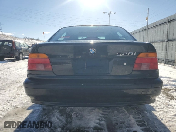 2000 BMW 5 Series 528iA with VIN WBADM6349YGV03856, listed as a Copart auction lot 41798265 with 253,628 mi miles and Salvage Title. Bid and sale history available at carsss.com. Image 6.