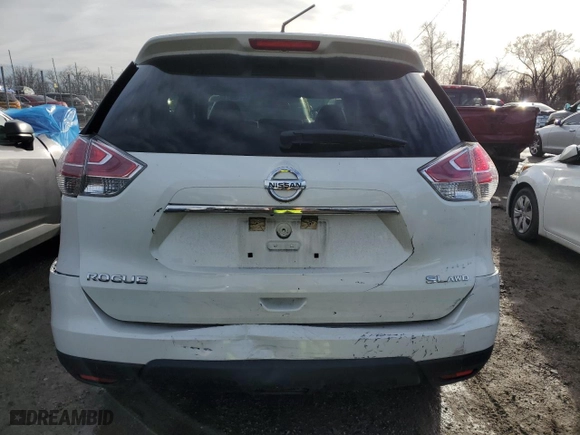 2015 Nissan Rogue SL with VIN 5N1AT2MV5FC772834, listed as a Copart auction lot 45045865 with 76,715 mi miles and Salvage Title. Bid and sale history available at carsss.com. Image 6.