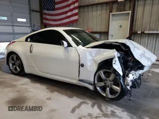 2007 Nissan 350Z with VIN JN1BZ34D77M500028, listed as a Copart auction lot 62935404 with 180,593 mi miles and Salvage Title. Bid and sale history available at DreamBid. Image 4.
