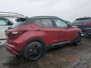 2022 Nissan Kicks SR with VIN 3N1CP5DV9NL495954, listed as a Copart auction lot 48187415 with 58,395 mi miles and Salvage Title. Bid and sale history available at carsss.com. Image 3.