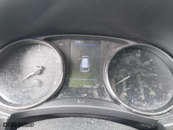 2018 Nissan Rogue S with VIN KNMAT2MV0JP586978, listed as a IAAI auction lot 41545355 with 59,867 mi miles. Bid and sale history available at carsss.com. Image 7.