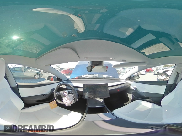 2025 Tesla Model 3 Long Range with VIN 5YJ3E1EA1SF887750, listed as a Copart auction lot 51348825 with 5,530 mi miles and Salvage Title. Bid and sale history available at DreamBid. Image 13.