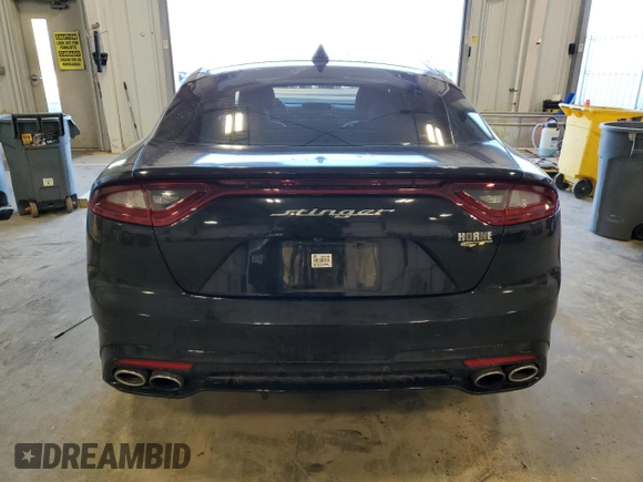 2018 Kia Stinger GT with VIN KNAE35LC4J6021056, listed as a Copart auction lot 87327024 with 62,169 mi miles and Non Repairable. Bid and sale history available at carsss.com. Image 6.