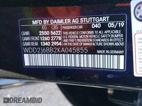 2019 Mercedes-Benz CLS with VIN WDD2J6BB2KA045855, listed as a Copart auction lot 71137243 with 13,797 mi miles. Bid and sale history available at carsss.com. Image 12.