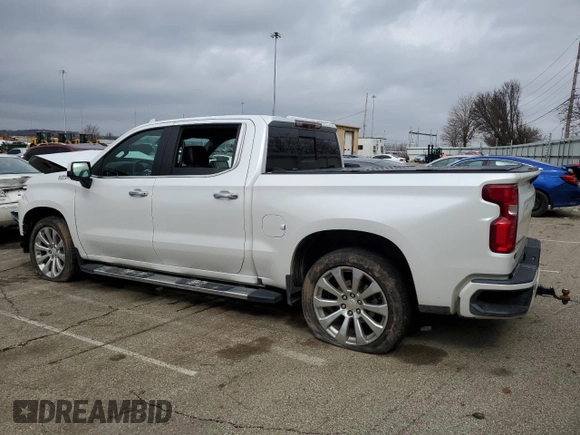 2019 Chevrolet Silverado 1500 High Country with VIN 1GCUYHEL5KZ119544, listed as a Copart auction lot 46828985 with 68,872 mi miles and Salvage Title. Bid and sale history available at carsss.com. Image 2.